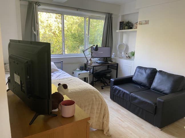 Lovely double room overlooking park for female Main Photo