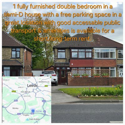1 spacious fully furnished double bedroom Main Photo
