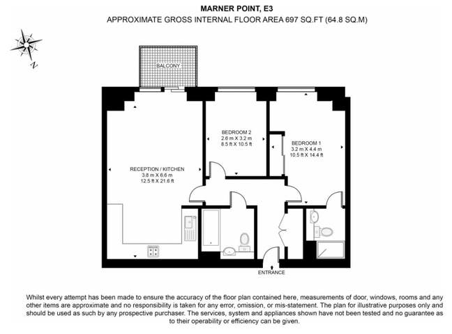 Spacious & Modern 2-Bed, 2-Bath Apartment Main Photo