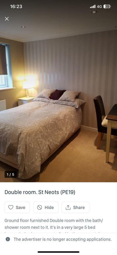 Spacious double room, PE19 St Neots Main Photo