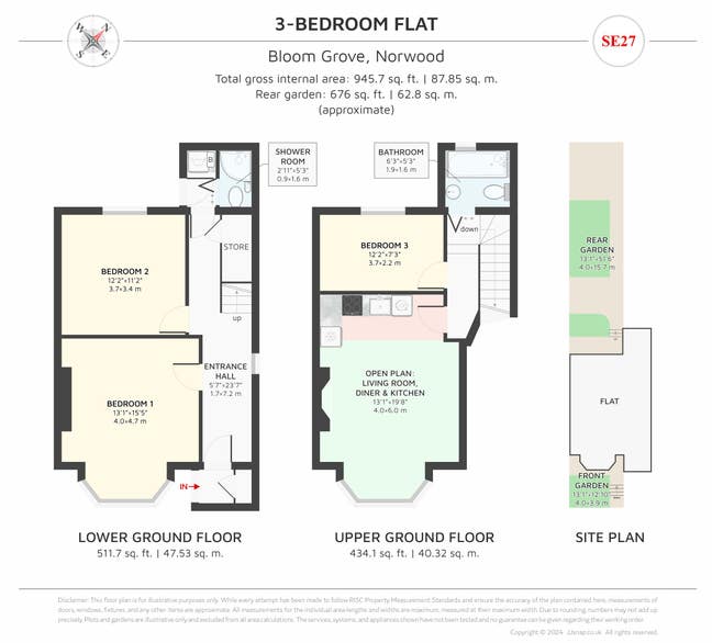 Newly renovated spacious double room SE27 Main Photo