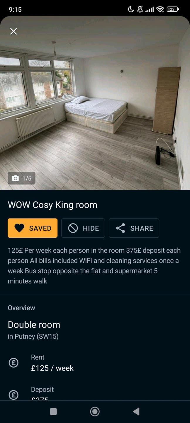 Massive king size room in sw155ra Main Photo