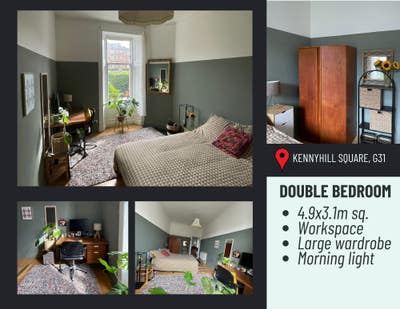 Bright, characterful 2-bed to rent in Dennistoun Main Photo