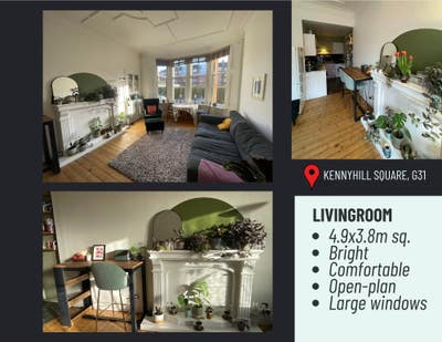 Bright, characterful 2-bed to rent in Dennistoun Main Photo