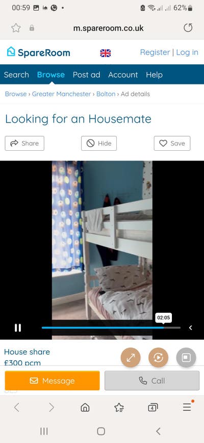 Shared Room for rent in BL3 Main Photo