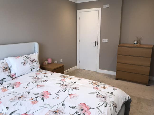 Large double room with en-suite in calm household Main Photo