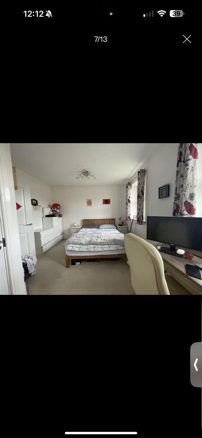 Furnished Double Bedroom with Attached Bath  Main Photo