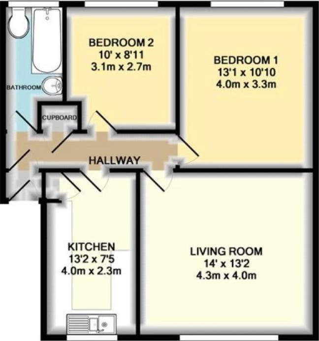 2 Bed room flat Main Photo