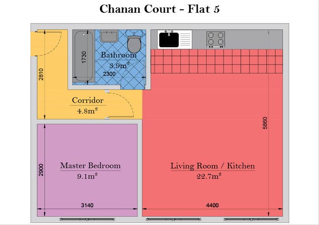 Spacious Flat in safe gated area on Village Street Main Photo