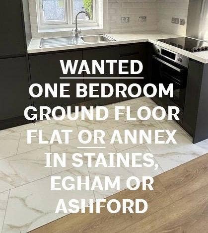 Wanted ONE BEDROOM FLAT OR ANNEX IN STAINES Main Photo