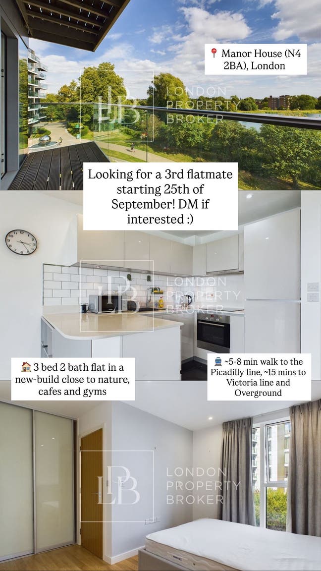 Ensuite room in 3-bed in Manor House/Finsbury Park Main Photo