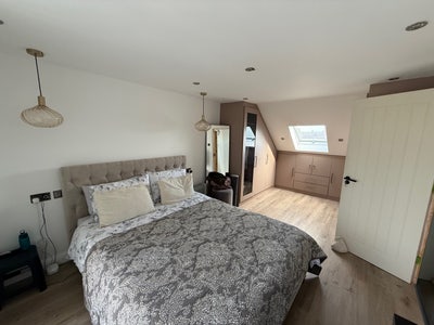 Luxury loft room with attached bathroom & AC Main Photo