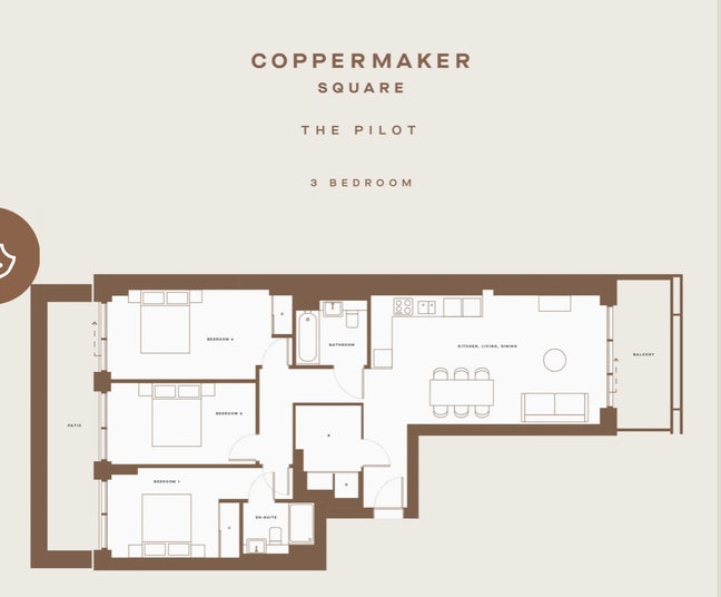 Copper Maker Square - flat share  Main Photo