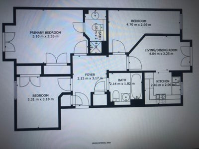 Two single rooms in light 3-bedroomed flat Main Photo