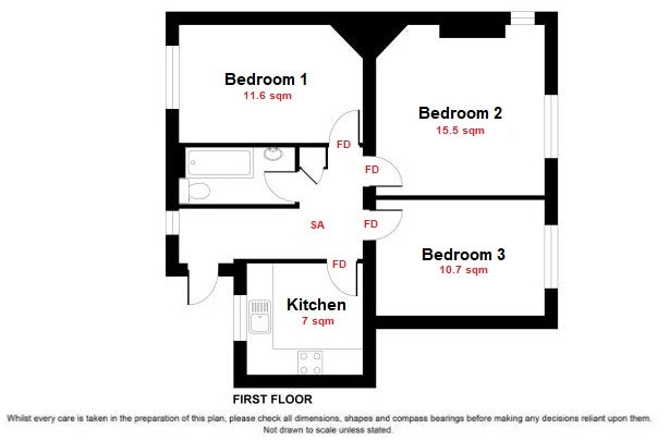 Whole falt - 3 double rooms in Brixton in October! Main Photo