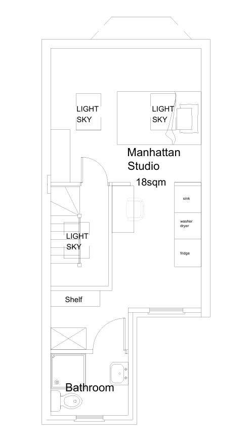 Skylight Manhattan Studio in Kingston Main Photo