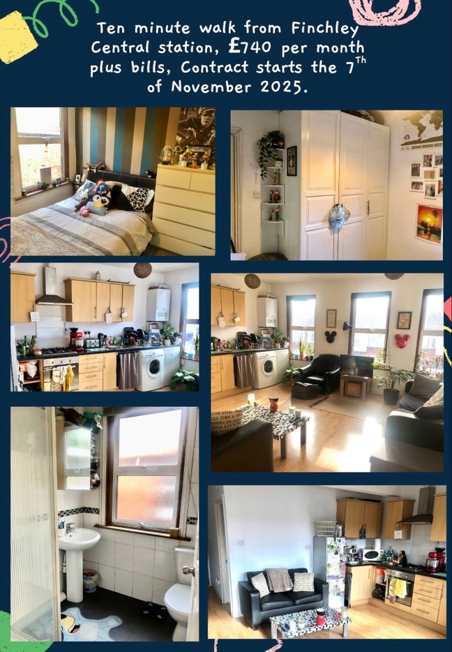 10 minute walk from Finchley Central, lovely flat  Main Photo
