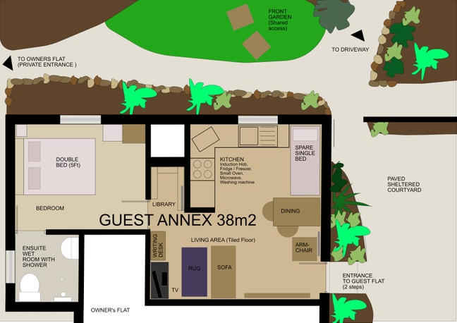 Annex Lodgings 38m2, self contained Main Photo