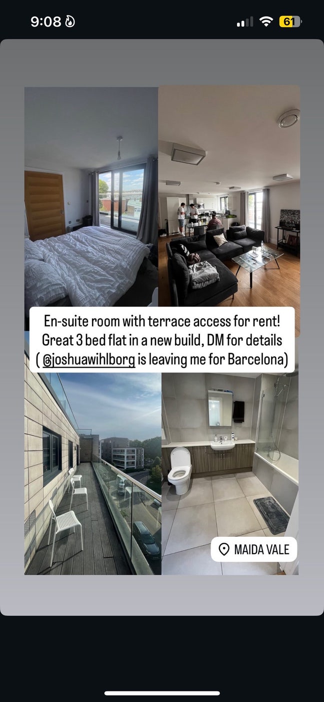 En-suite Double Bed with in Unreal Maida Vale Flat Main Photo