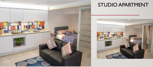 Fully furnished open plan flat  Main Photo