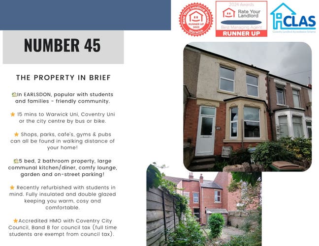 MODERN clean 5 bed, 2 bath student houseshare Main Photo