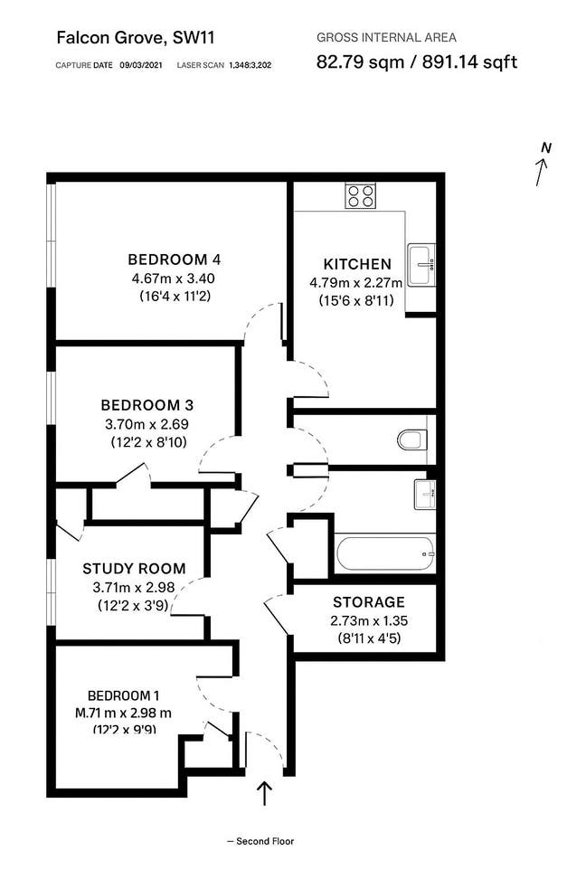 🌿 2 Double Rooms in 3-Bed Flat – Clapham Junction Main Photo