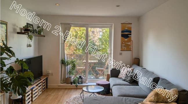 3-Month Sublet: Modern 2-Bed Flat with Balcony Bow Main Photo