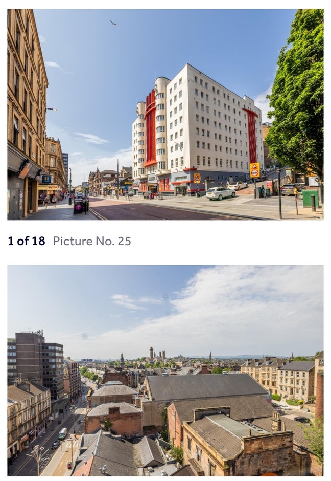 Panoramic Master bedroom in Glasgow City Centre  Main Photo