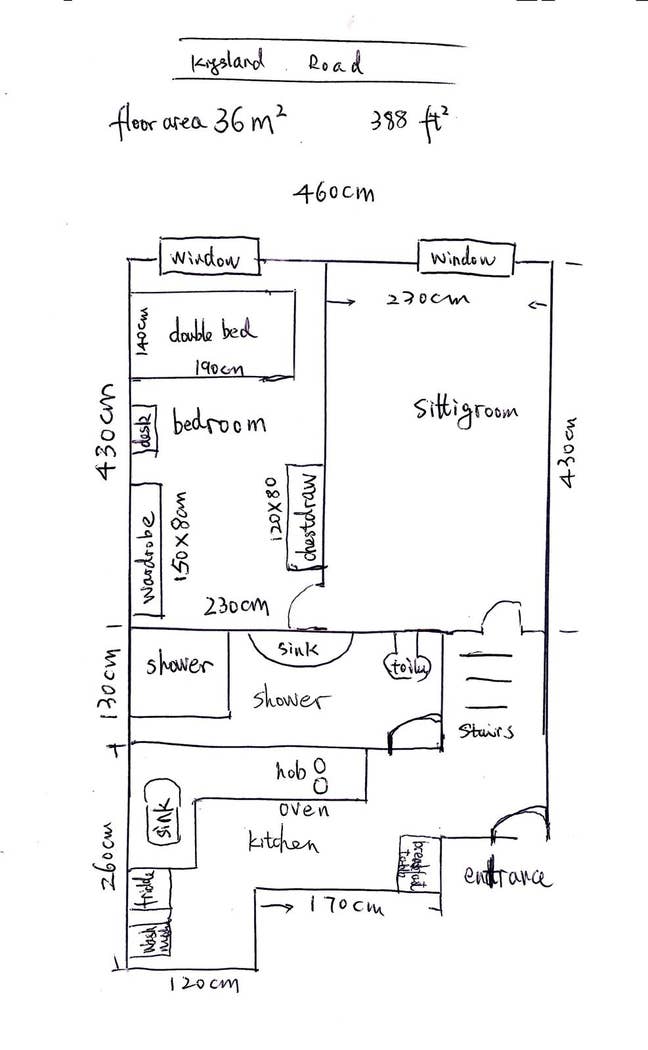 36m² one bedroom flat in kingsland road  Main Photo