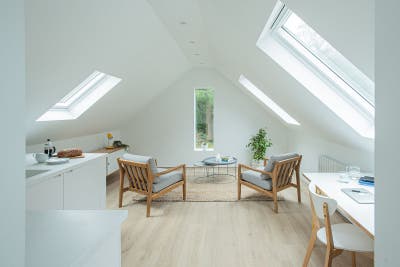 Loft conversion, new, tree-top views. Main Photo