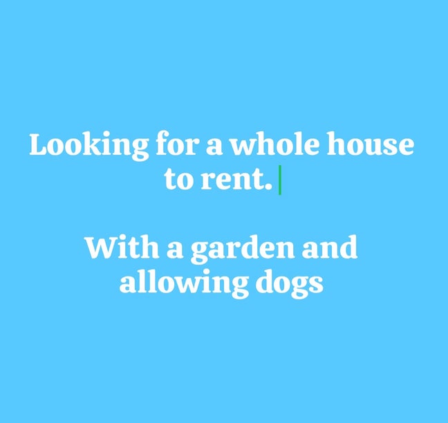 Looking for an entire house to rent Main Photo