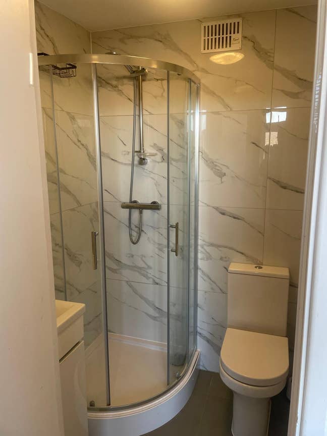 A large room with a private bathroom  Main Photo