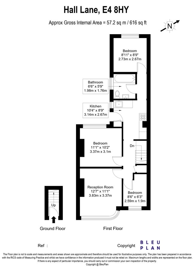 Refurbished 2 + 1 bedroom maisonette in Chingford  Main Photo