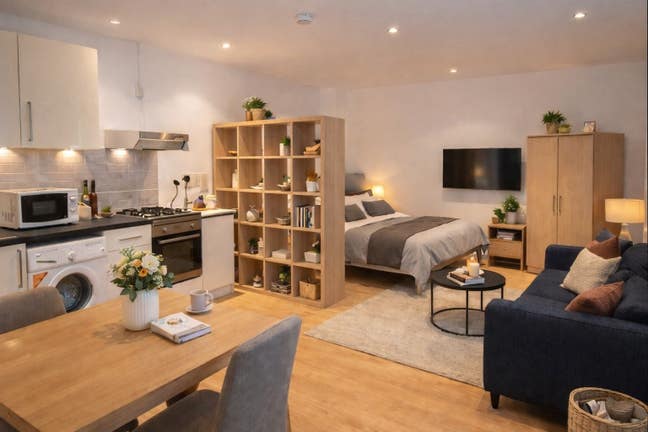 ✨ Stunning Spacious  Studio Apartment – E14 FAST✨ Main Photo
