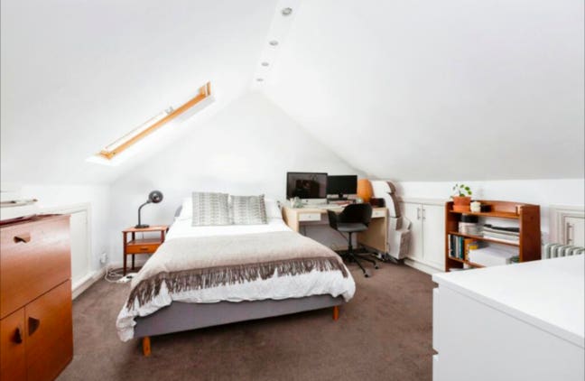 Double Bed Attic Room near central park Main Photo