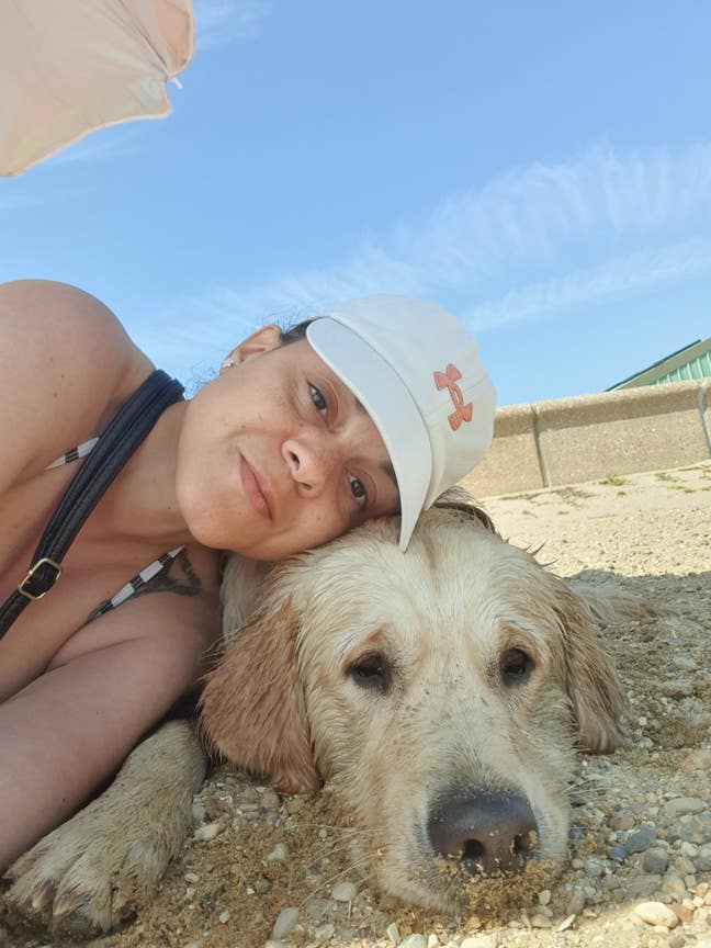 I am a professional female with a friendly dog.  Main Photo