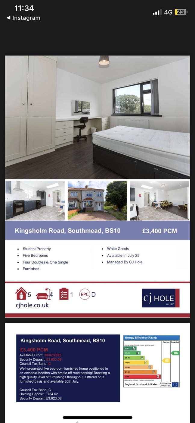 Large spacious double bed room in student property Main Photo