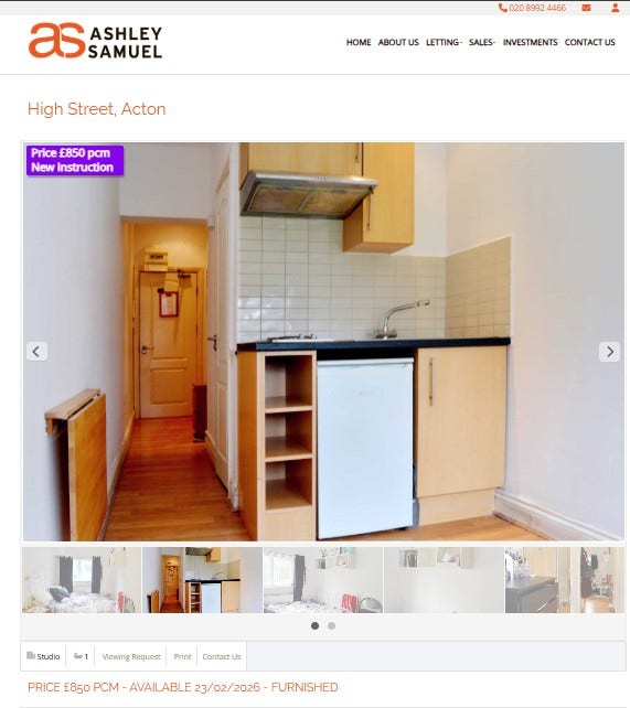 Studio flat - contained but good Main Photo