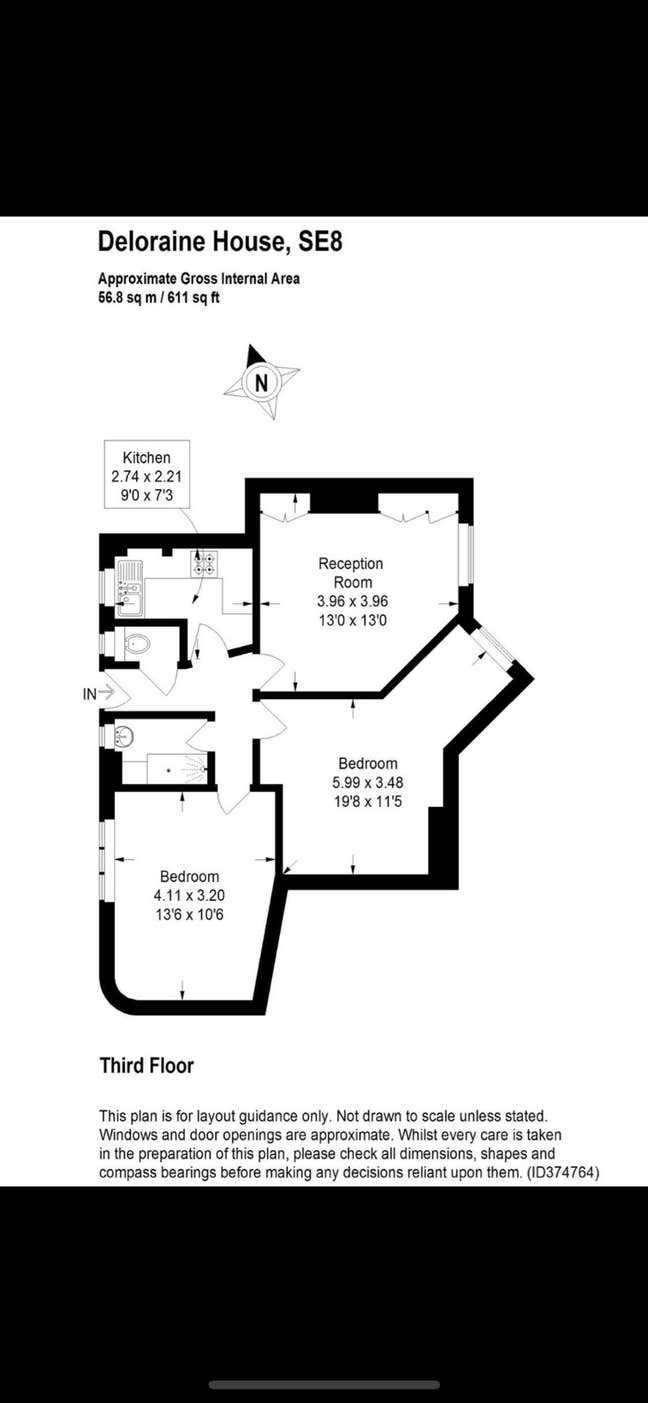 2-bed flat with natural light Main Photo