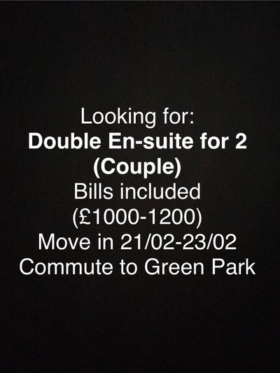 Professional couple seeking ensuite room/flat Main Photo