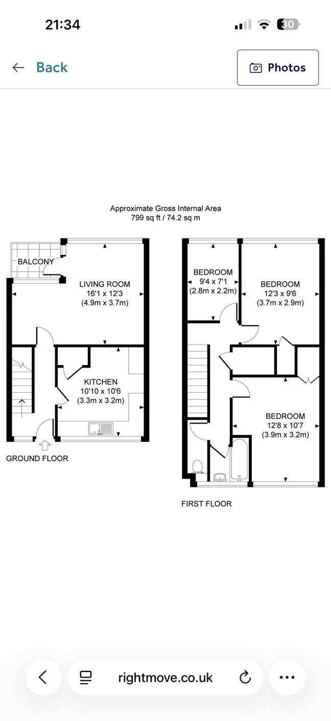 Spacious three bedroom flat to rent Main Photo