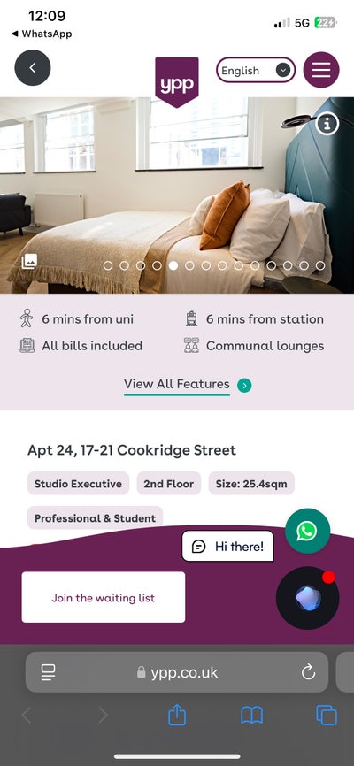 Studio apartment in the heart of Leeds CIty Centre Main Photo