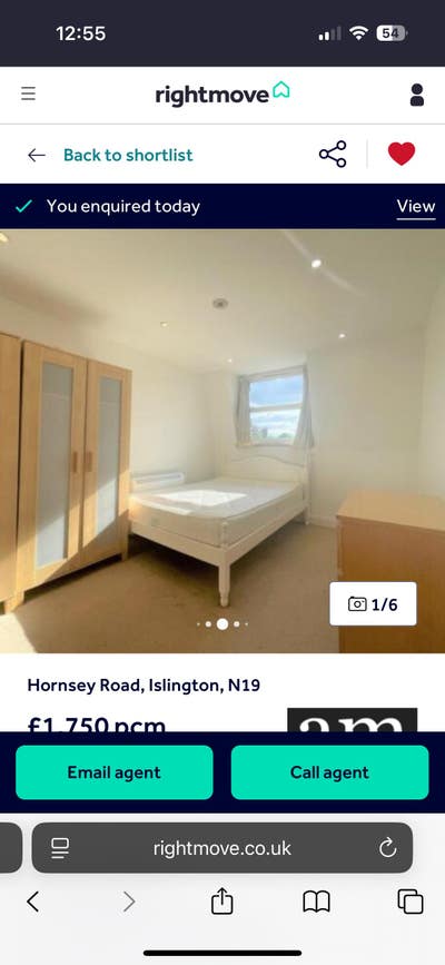 2 bedroom flat &pound;1750 total rent. (Whole flat) Main Photo