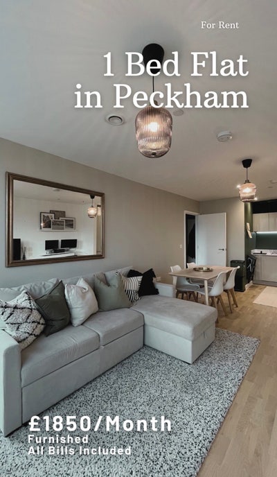 Large Furnished 1 Bed Flat - Peckham - Bills Incl Main Photo