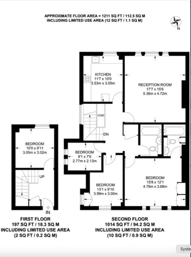 Whole 4 bed, 2 bath flat suitable for a family Main Photo