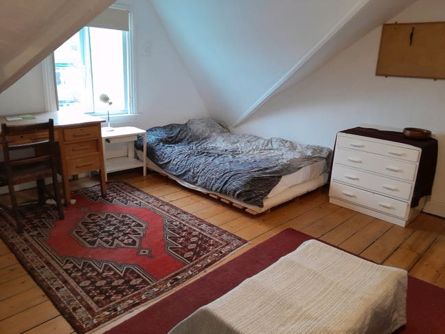 Double attic rooms in large Victorian house. Main Photo