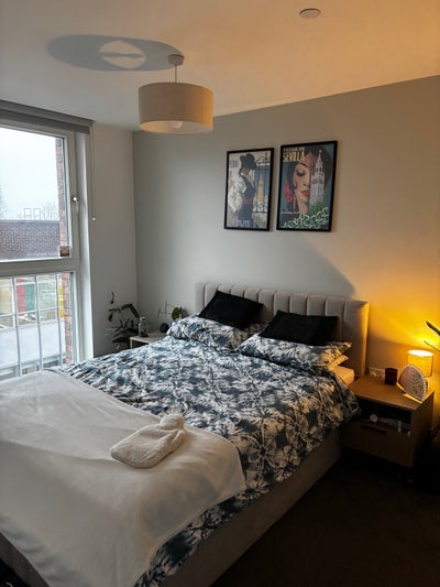 Bedroom with en suite in new build in Ancoats Main Photo