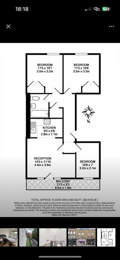 2 Double Bedrooms in Clapham Junction/Battersea Main Photo