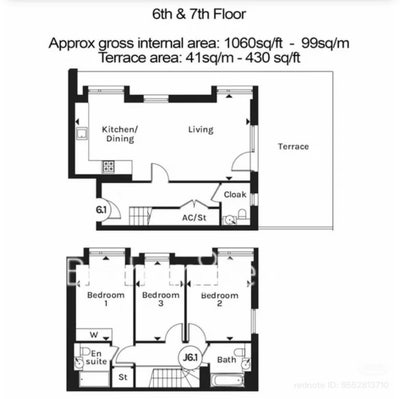 2 double rooms available in a 3B penthouse - E15 Main Photo