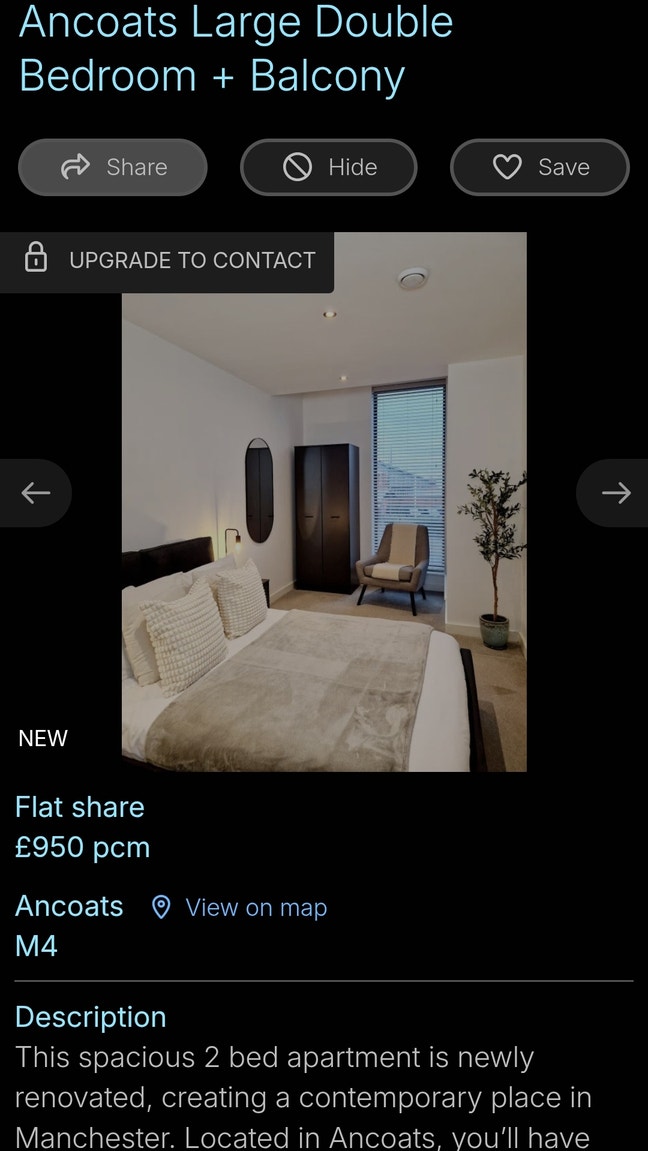 Large Double Bedroom in Spacious Flat  + Balcony Main Photo